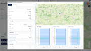 Ilustrace rozložení rychlosti větru, intenzity turbulence a tlaku větru pomocí modulu Profil větru v nástroji Geo-Zone Tool.